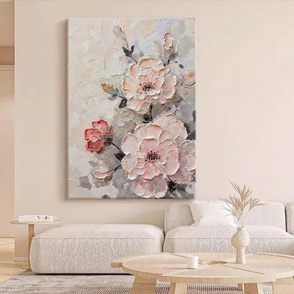 Blush Floral Texture Painting #Kiss 32