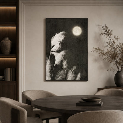 Moonlit Pampas Canvas Painting #Kiss 189