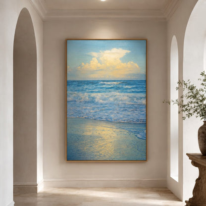 Soft Cloud Ocean Canvas Painting #Kiss 206