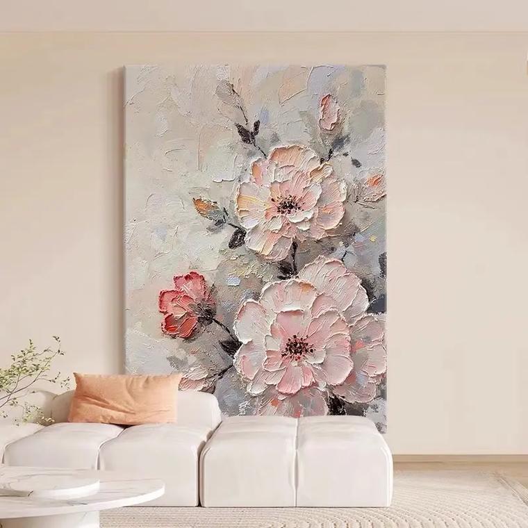 Blush Floral Texture Painting #Kiss 32