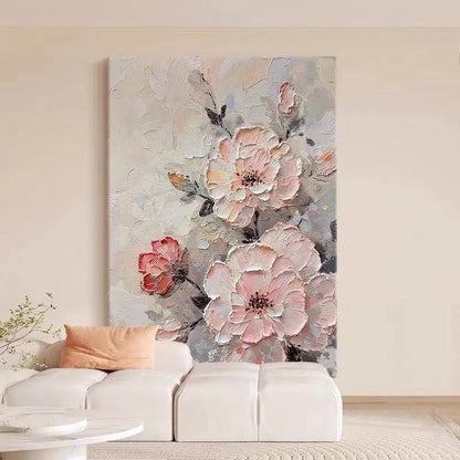 Blush Floral Texture Painting #Kiss 32