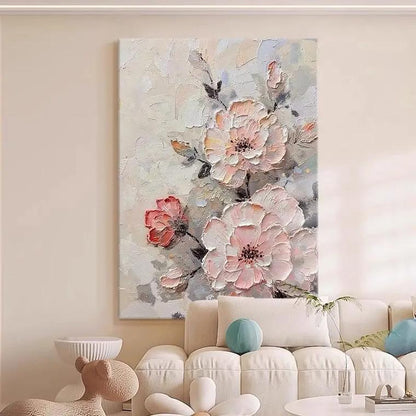 Blush Floral Texture Painting #Kiss 32