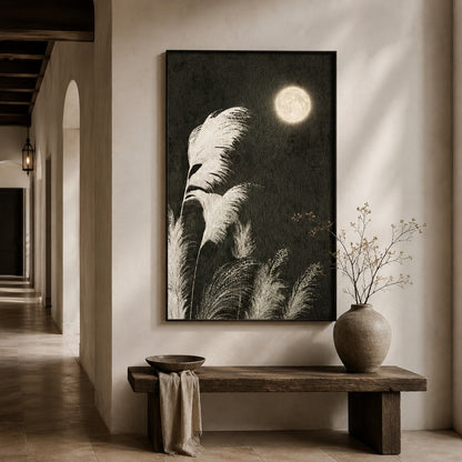 Moonlit Pampas Canvas Painting #Kiss 189