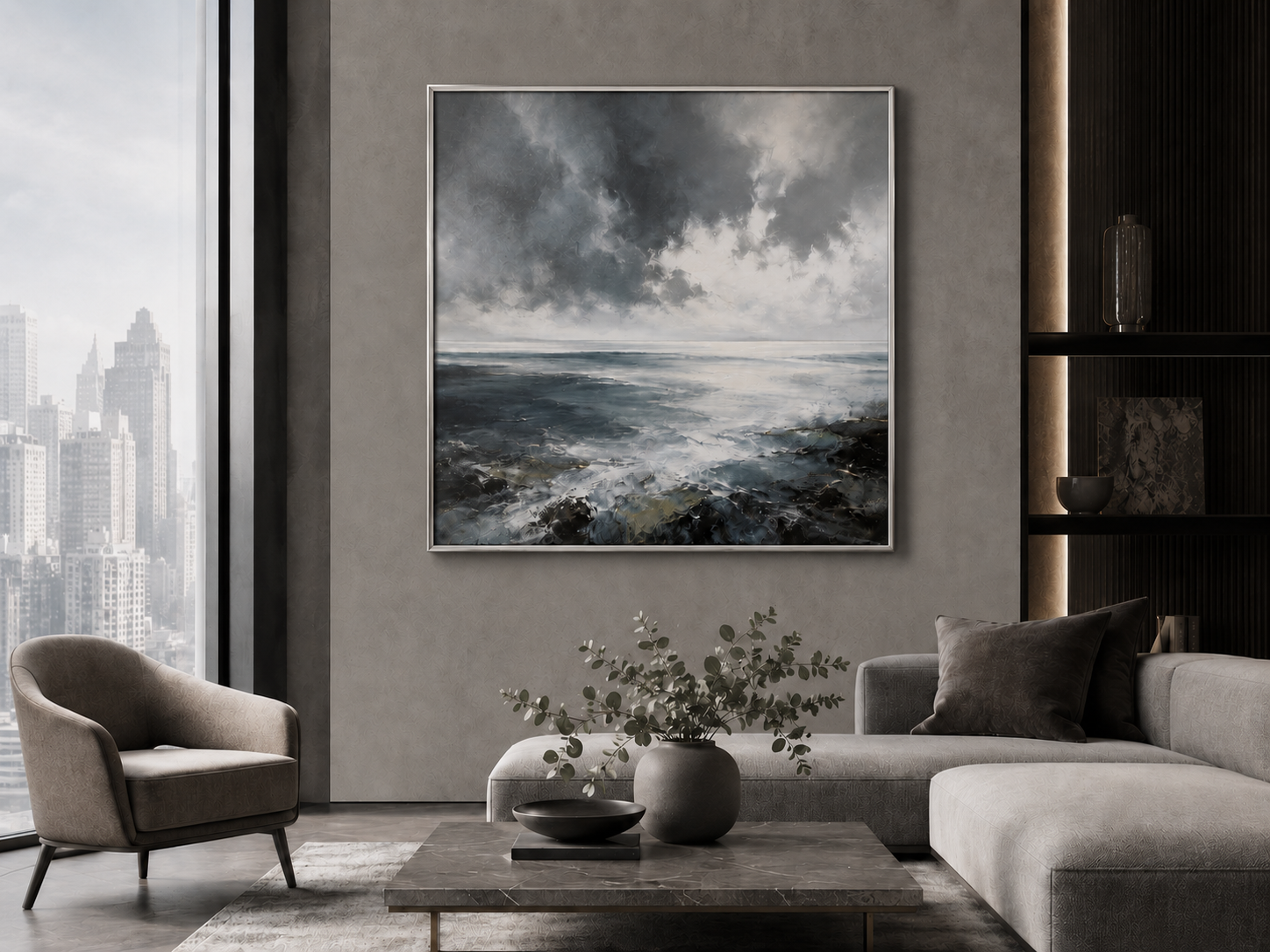 Contemporary Cool Silver Frame