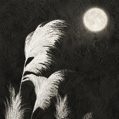Moonlit Pampas Canvas Painting #Kiss 189