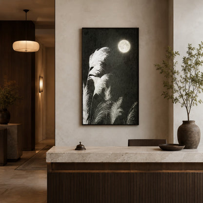 Moonlit Pampas Canvas Painting #Kiss 189