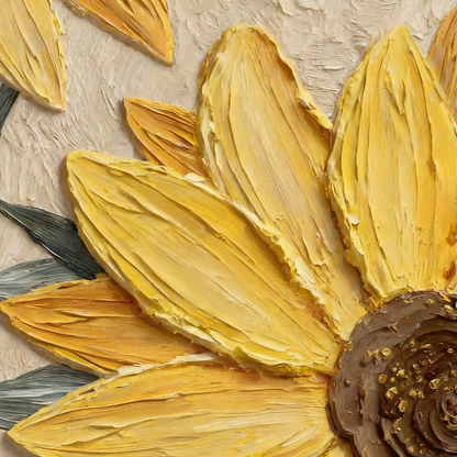 Sunflower Floral Painting #Kiss 38