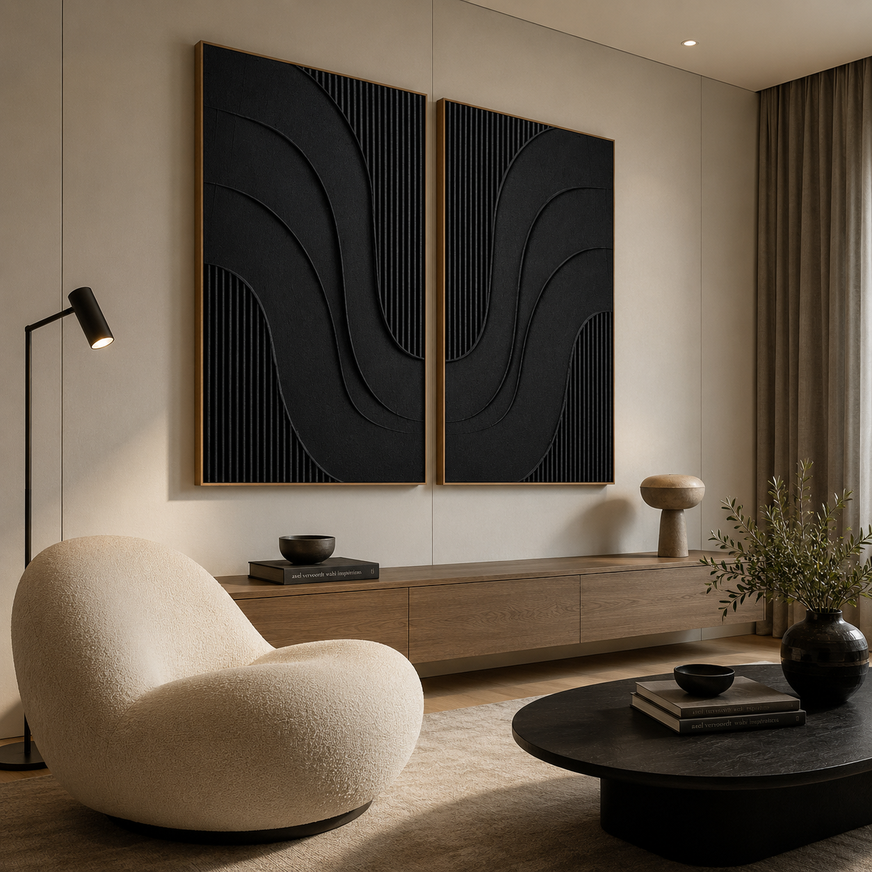 Minimalist Zen Set of 2 #Kiss 08