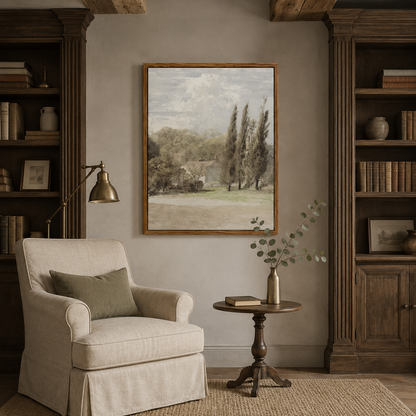 Soft Countryside Landscape Painting #Kiss 100