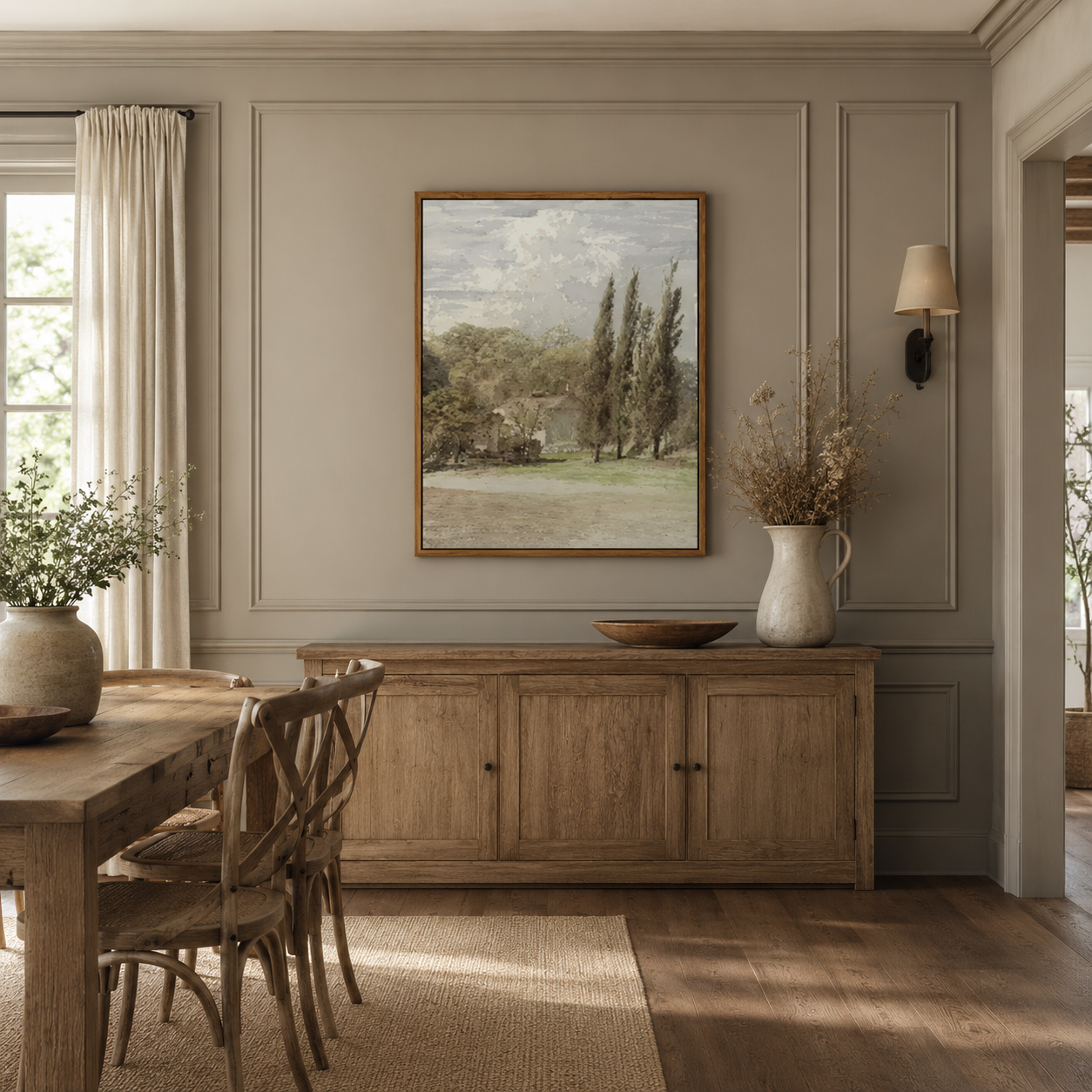 Soft Countryside Landscape Painting #Kiss 100