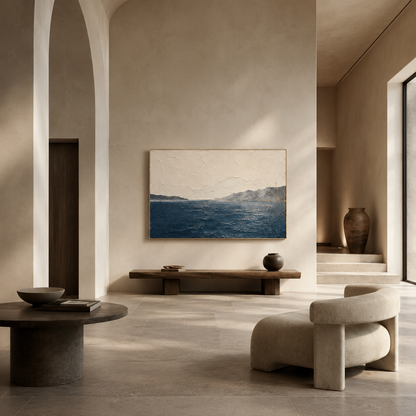 Coastal Horizon Textured Painting #Kiss 110