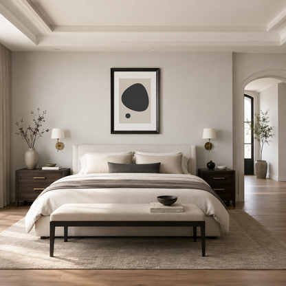 Black Pebble Minimalist Painting #Kiss 115