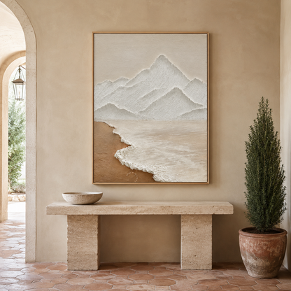 Coastal Mountain Relief Painting #Kiss 117