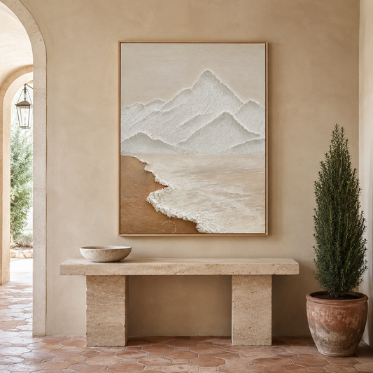 Coastal Mountain Relief Painting #Kiss 117