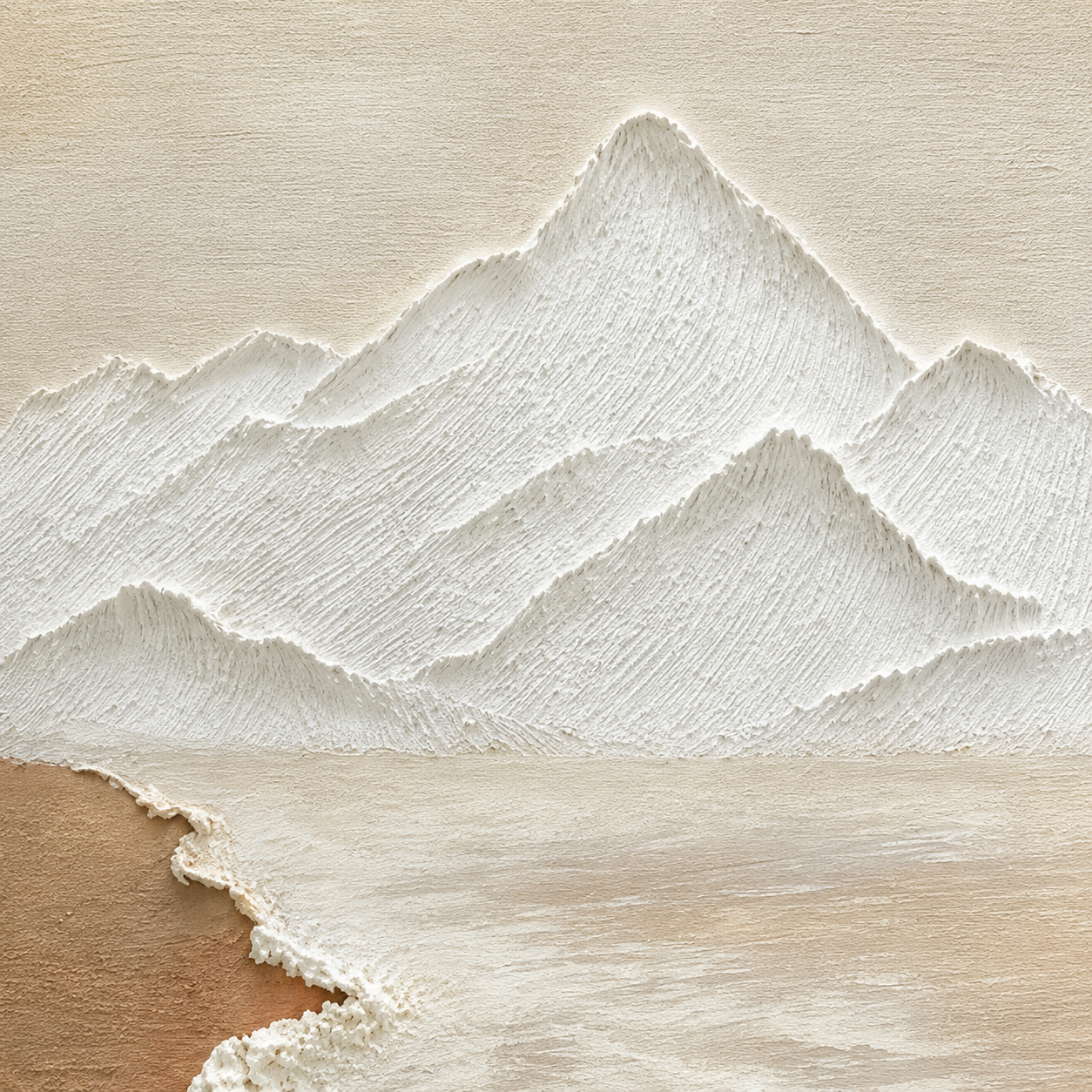 Coastal Mountain Relief Painting #Kiss 117