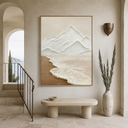 Coastal Mountain Relief Painting #Kiss 117