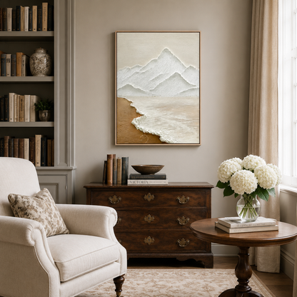 Coastal Mountain Relief Painting #Kiss 117