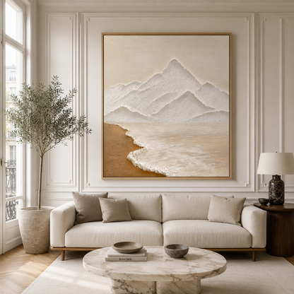 Coastal Mountain Relief Painting #Kiss 117