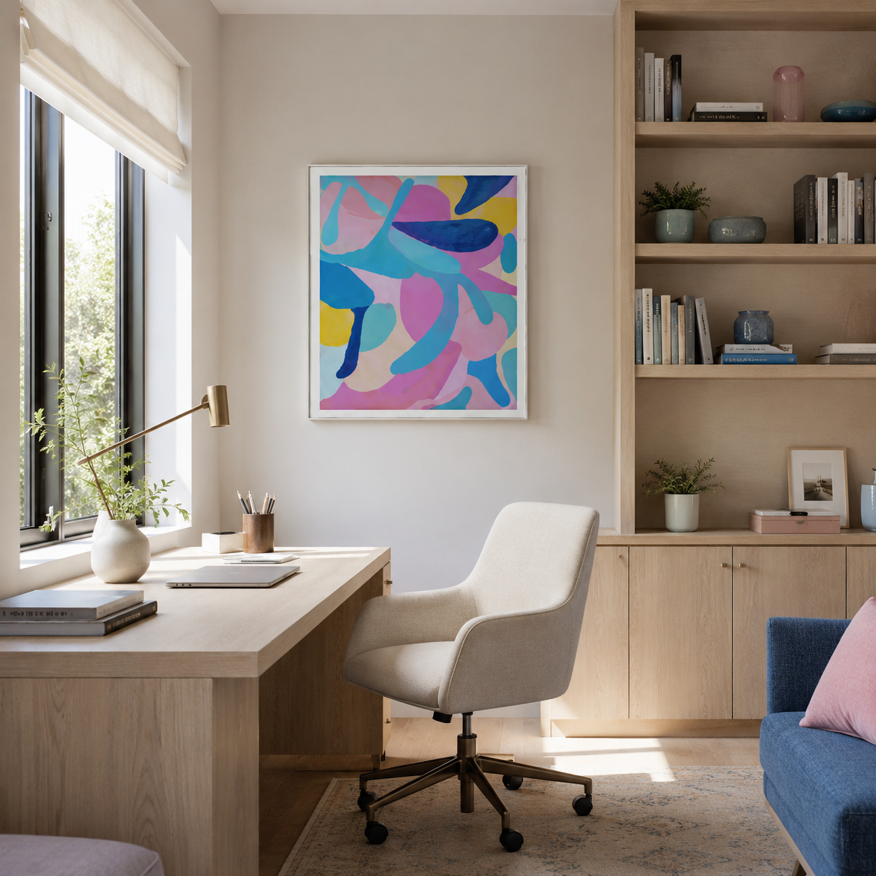 Colorful Abstract Painting #Kiss 119