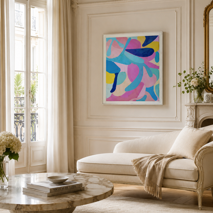Colorful Abstract Painting #Kiss 119