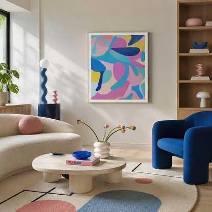 Colorful Abstract Painting #Kiss 119