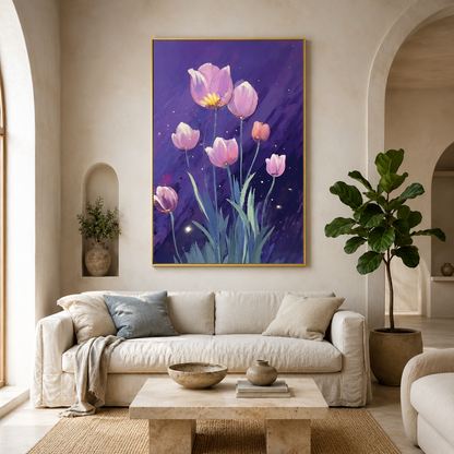Dreamy Purple Tulip Painting #Kiss 131