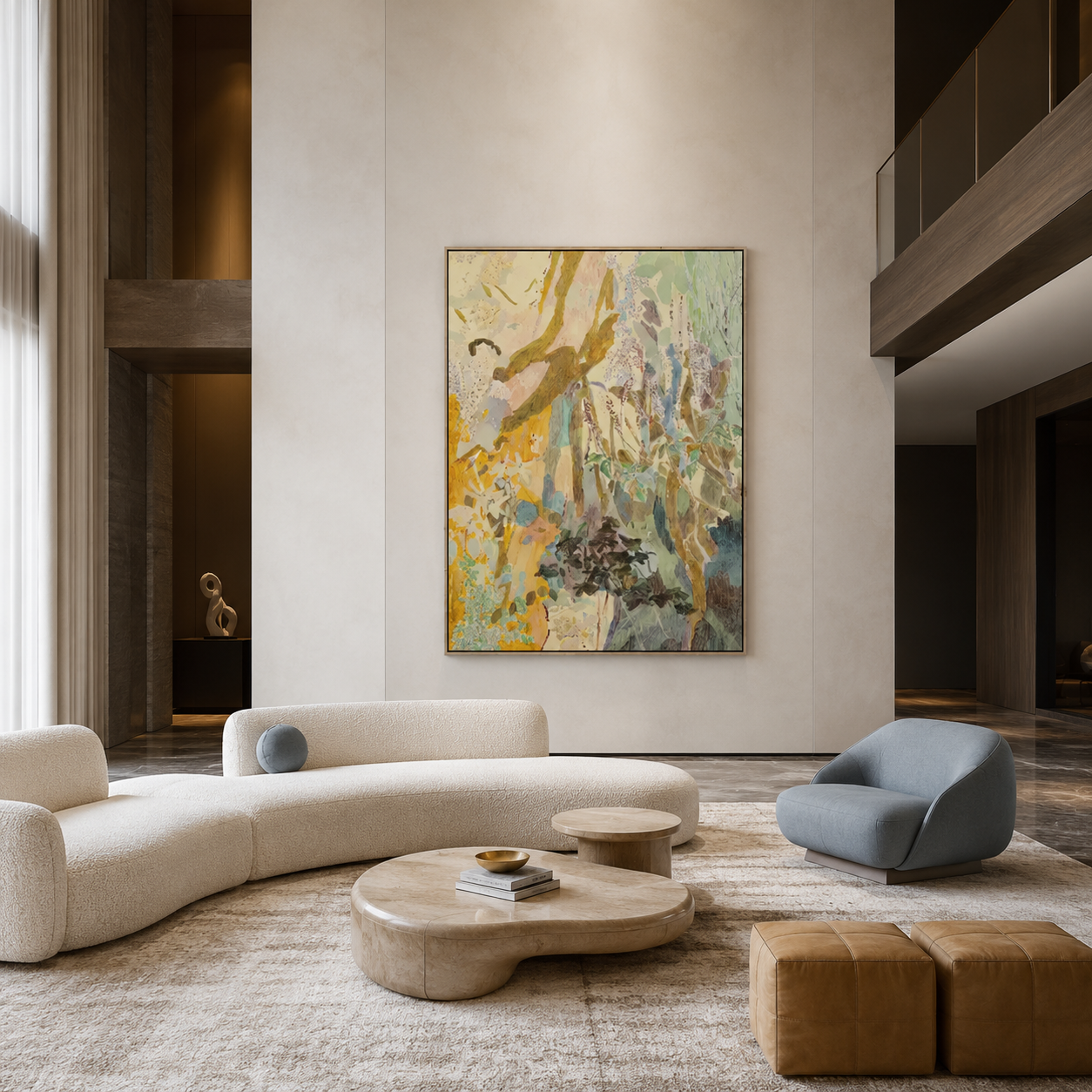 Soft Color Abstract Painting #Kiss 143