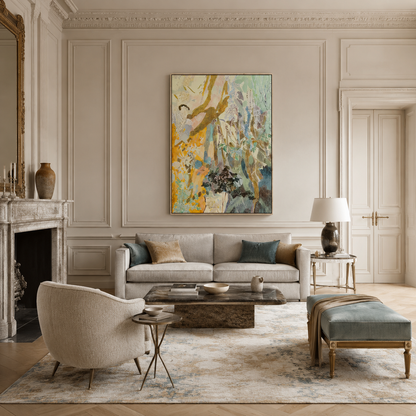 Soft Color Abstract Painting #Kiss 143