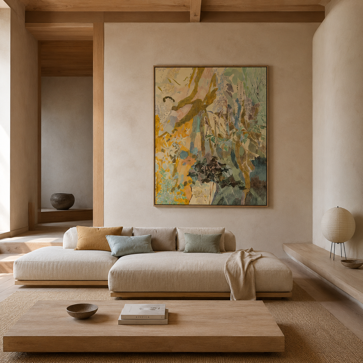 Soft Color Abstract Painting #Kiss 143