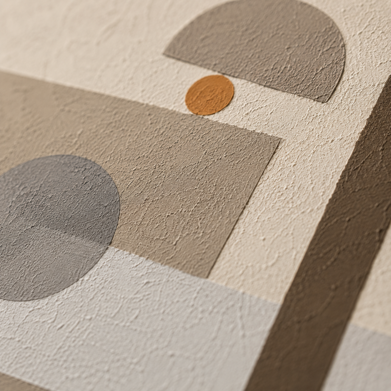 Geometric Balance Textured Painting #Kiss 45