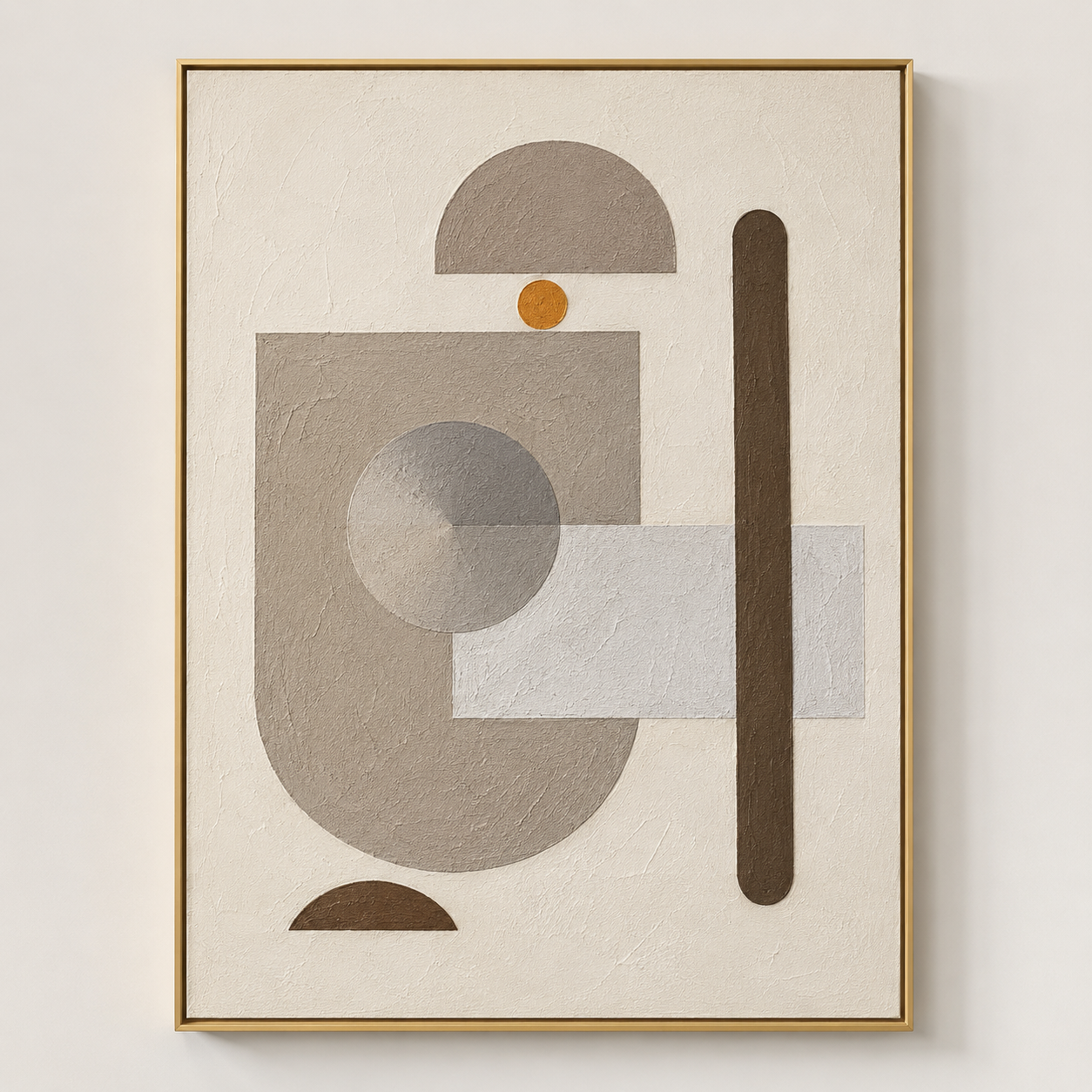 Geometric Balance Textured Painting #Kiss 45
