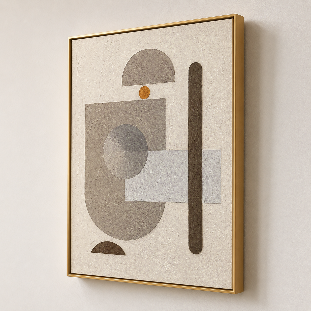 Geometric Balance Textured Painting #Kiss 45
