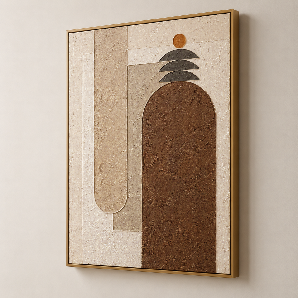 Wabi Sabi Arch Textured Painting #Kiss 46