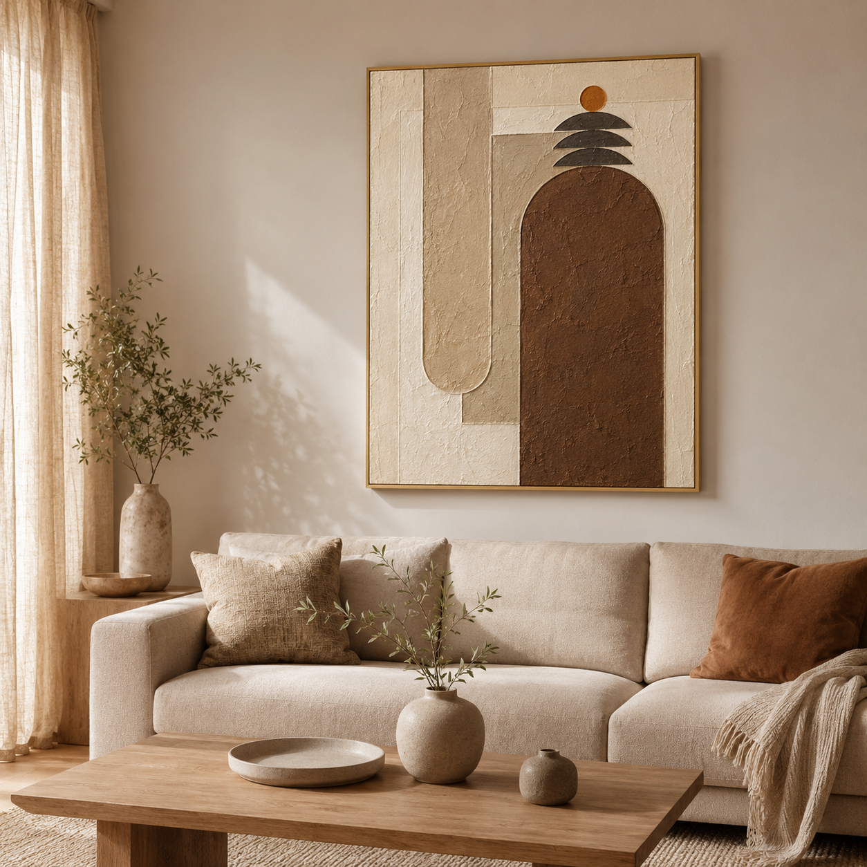 Wabi Sabi Arch Textured Painting #Kiss 46