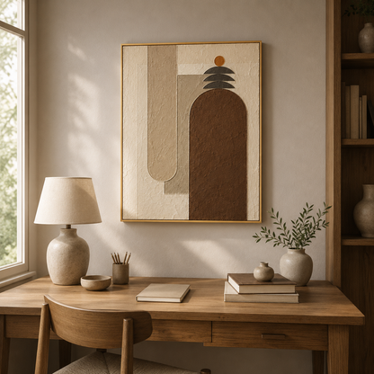 Wabi Sabi Arch Textured Painting #Kiss 46