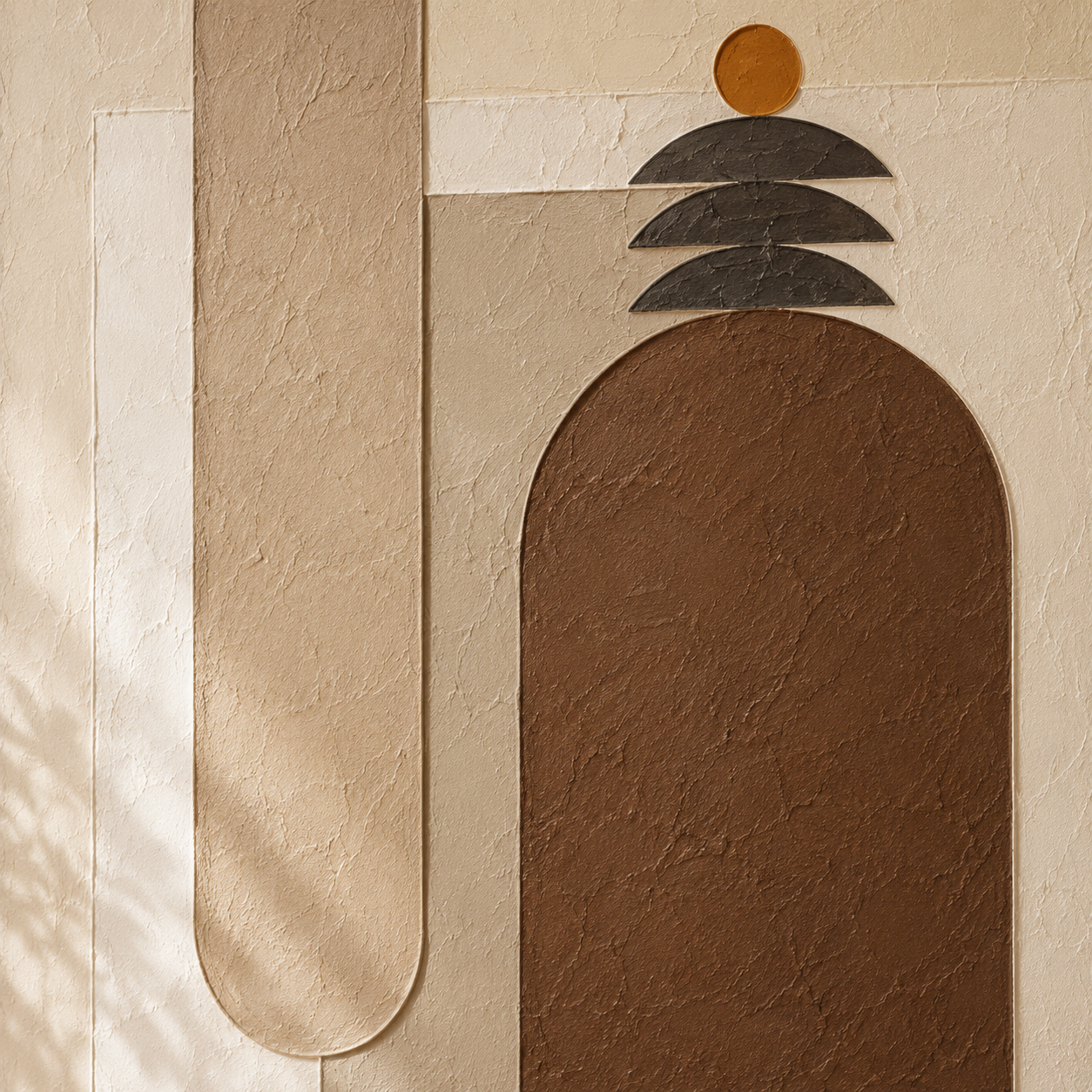 Wabi Sabi Arch Textured Painting #Kiss 46