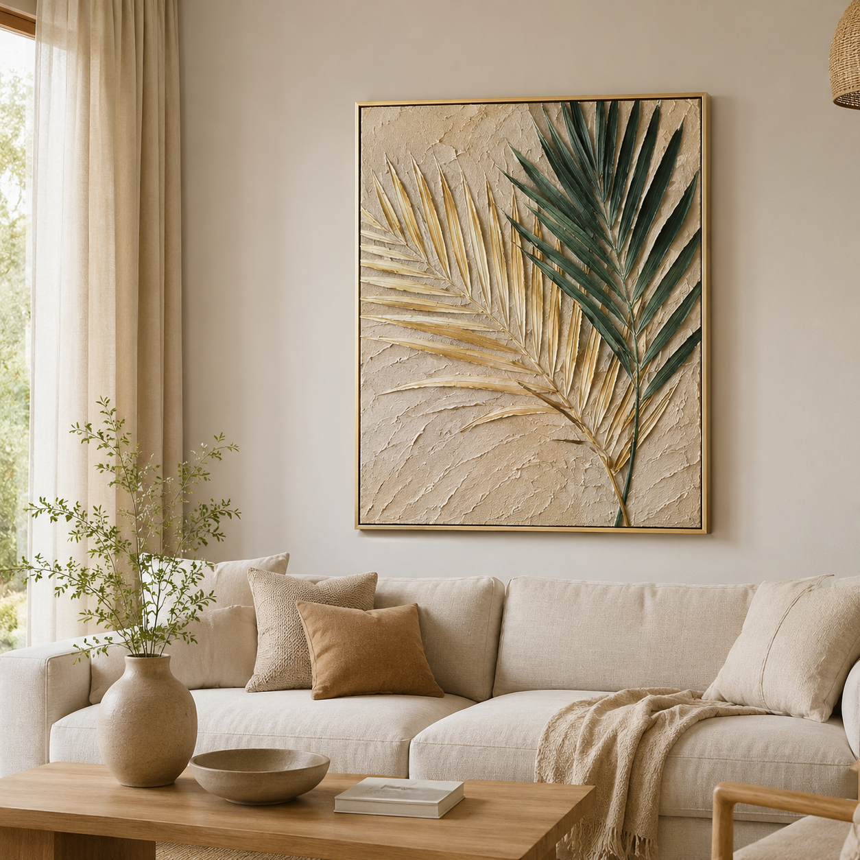 Palm Leaf Relief Painting #Kiss 47