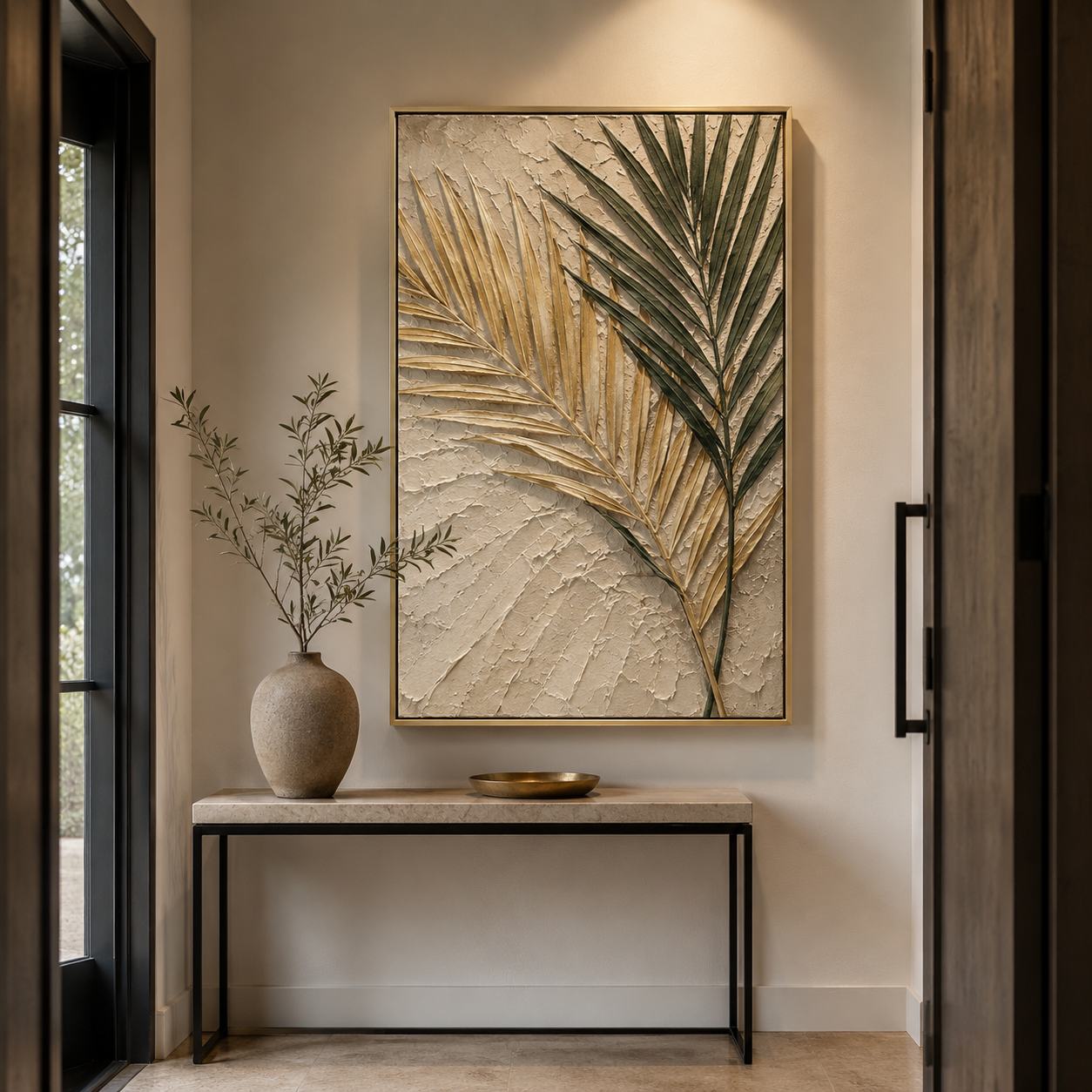 Palm Leaf Relief Painting #Kiss 47