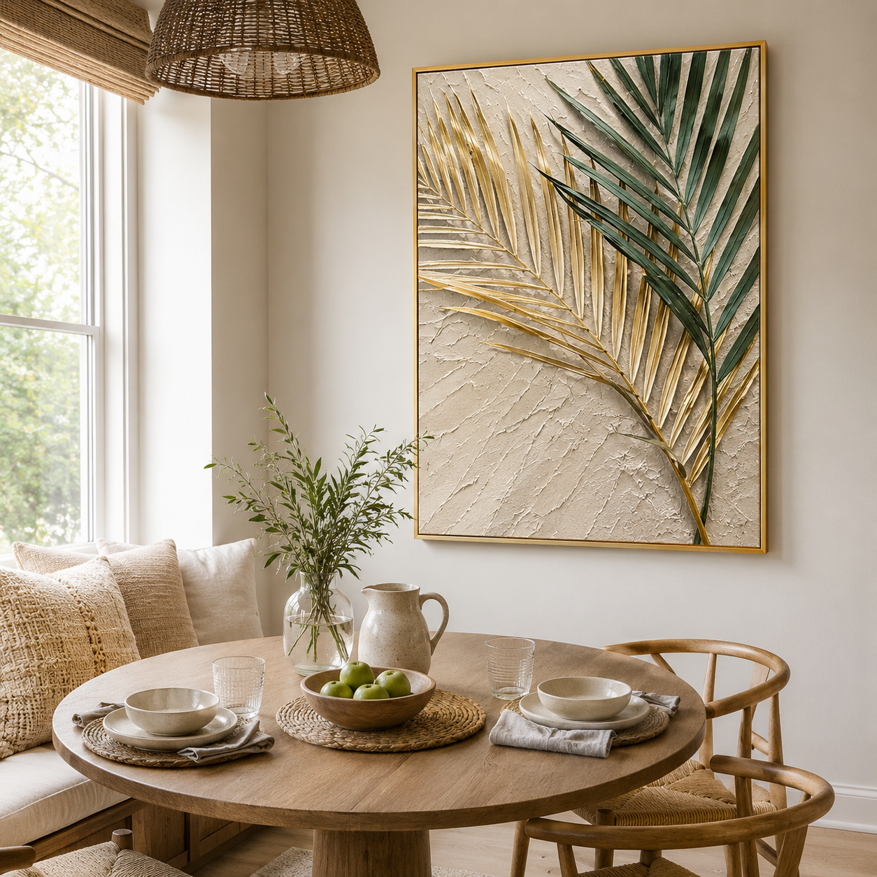 Palm Leaf Relief Painting #Kiss 47