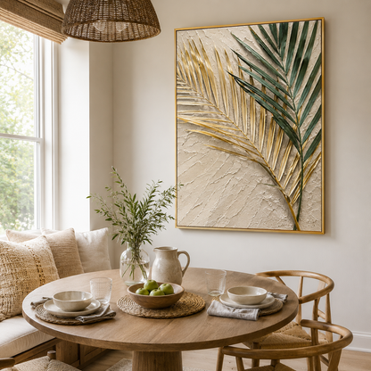 Palm Leaf Relief Painting #Kiss 47