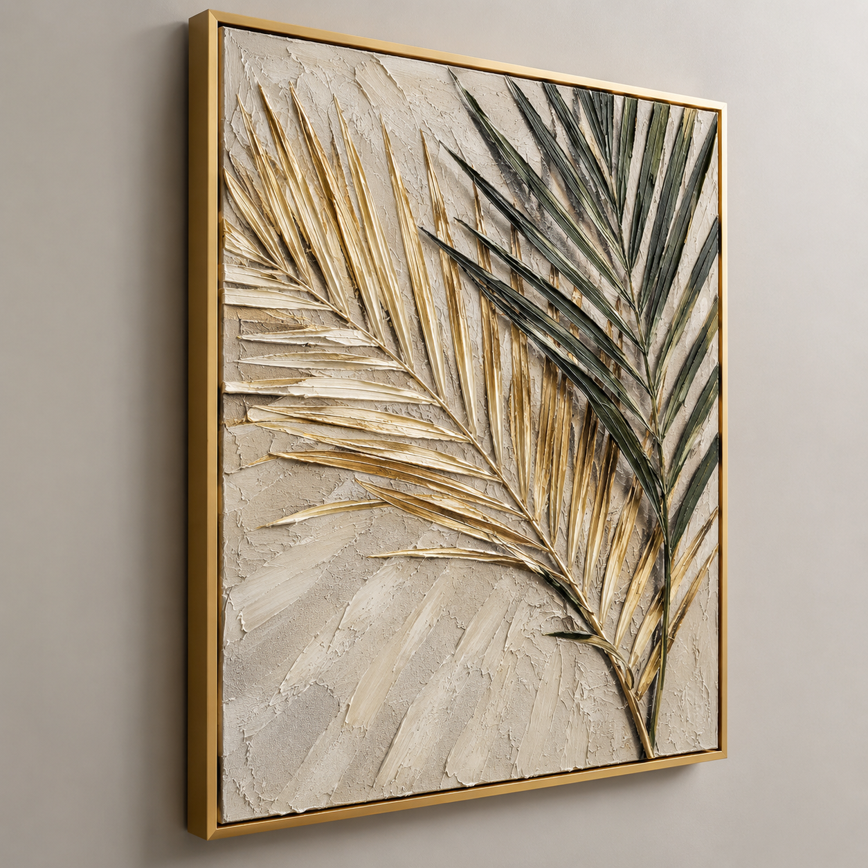 Palm Leaf Relief Painting #Kiss 47