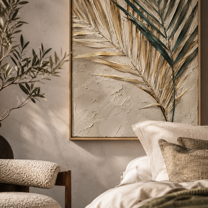 Palm Leaf Relief Painting #Kiss 47