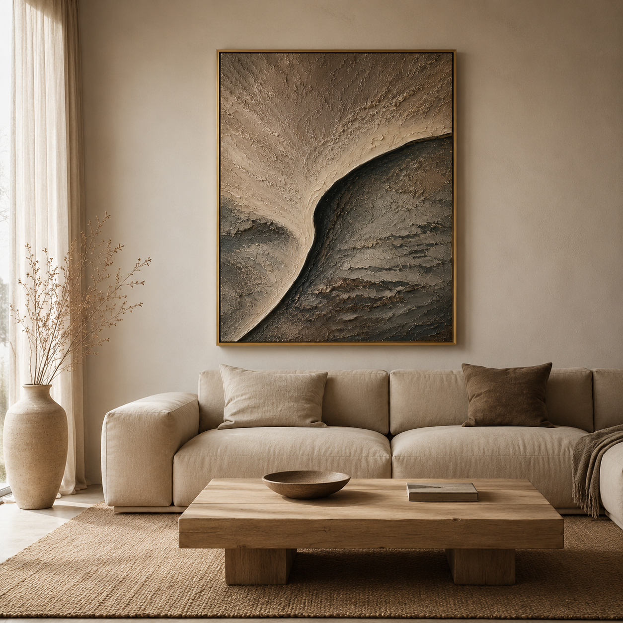 Wabi Sabi Flow Textured Painting #Kiss 48