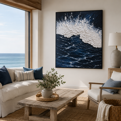 Ocean Wave Textured Painting #Kiss 49