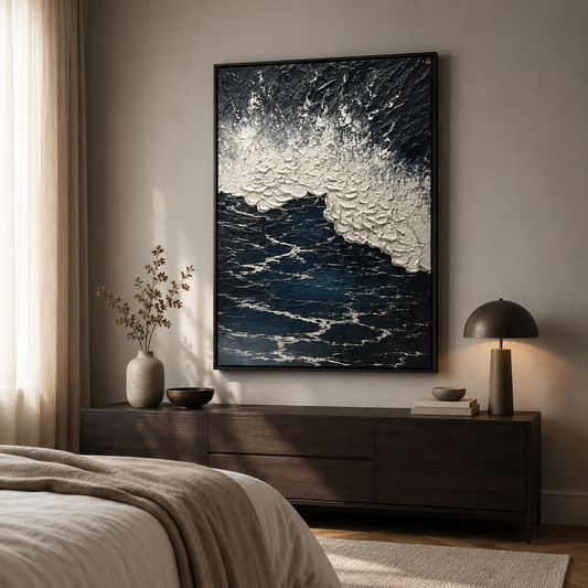 Ocean Wave Textured Painting #Kiss 49