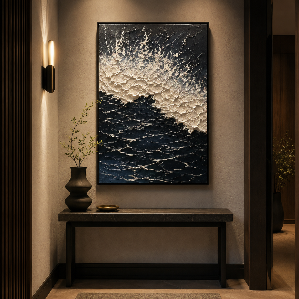 Ocean Wave Textured Painting #Kiss 49