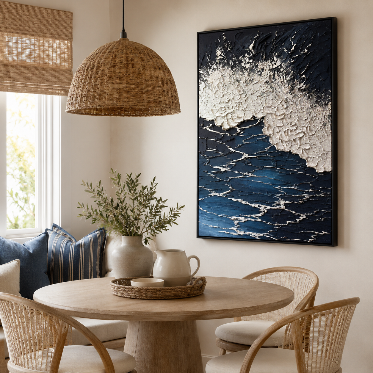 Ocean Wave Textured Painting #Kiss 49