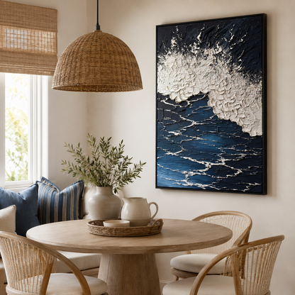 Ocean Wave Textured Painting #Kiss 49