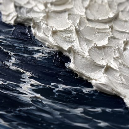 Ocean Wave Textured Painting #Kiss 49