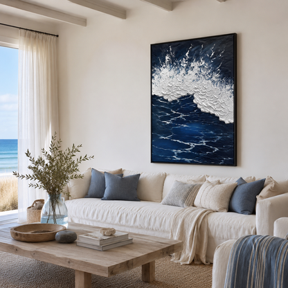 Ocean Wave Textured Painting #Kiss 49